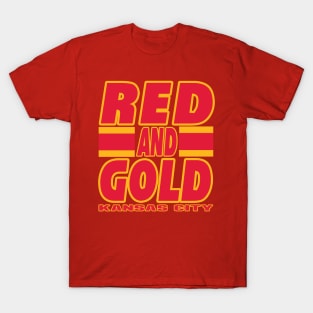 KC LYFE Red and Gold Kansas City True Football Colors! T-Shirt